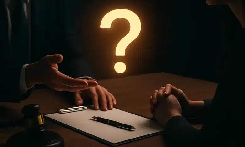 مشاوره رایگان با وکیل سایبری علامت سوال