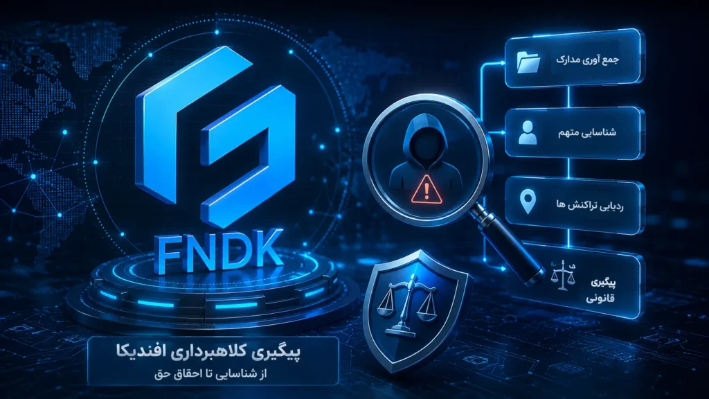 وکیل برای پرونده کلاهبرداری FNDK و بررسی مدارک و مستندات