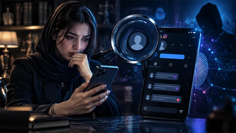 تهدید از پیج فیک اینستاگرام و شناسایی حساب ناشناس